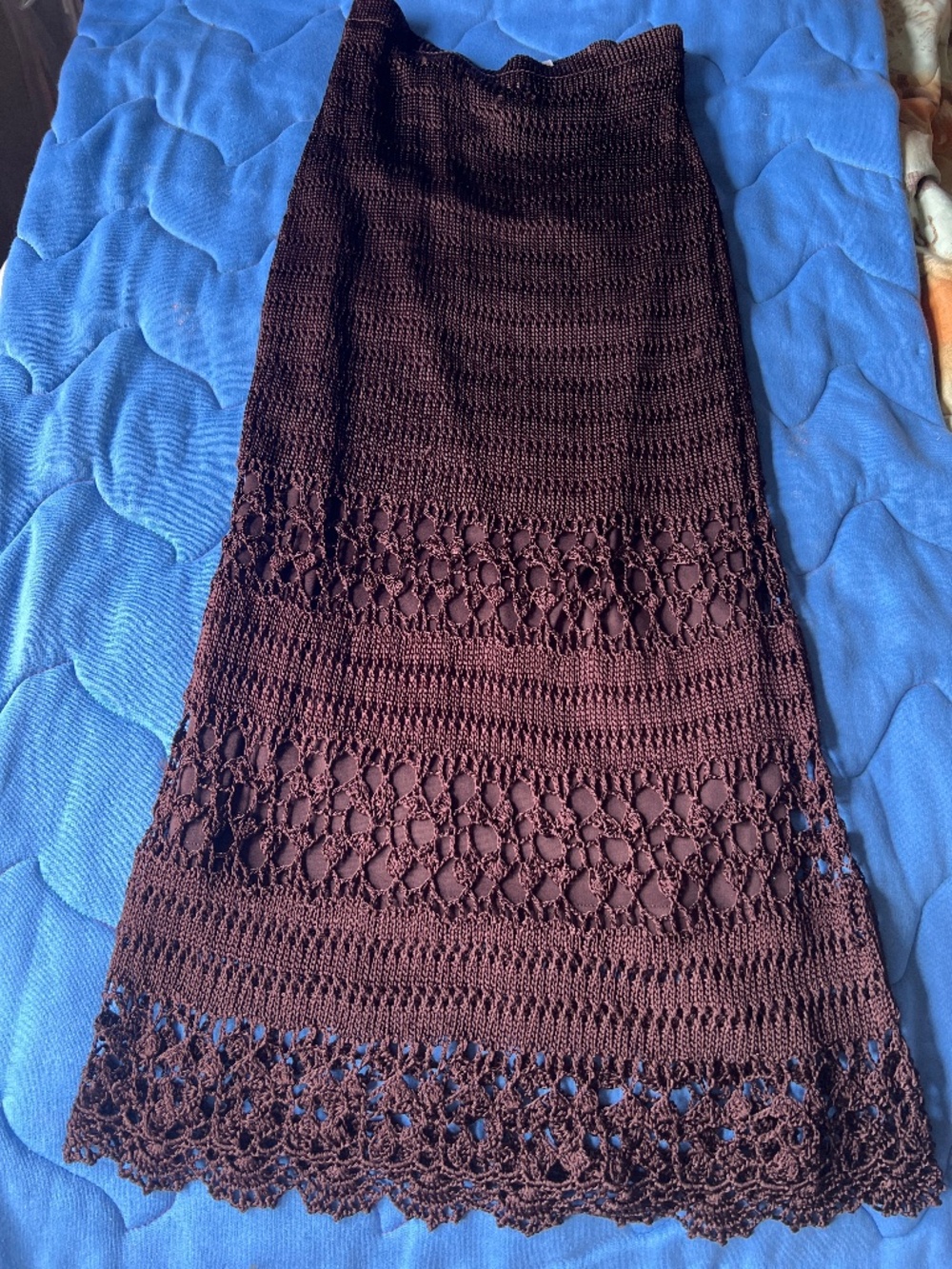 Chicos Brown Size 0 pull on Maxi skirt